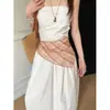 Bufanda de Seda de Lunares Florales de Gama Alta para Mujer, Nuevo Estilo Artístico Pastoral Estilo Chino, Decoración de Cortina de Cuero, Accesorio de Cintura de Nicho para Primavera