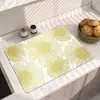 Alfombrilla Antideslizante Anti quemaduras Absorbente de Agua Resistente a la Suciedad para Fregadero de Cocina Doméstico Posavasos para Taza de Té Estilo Moderno Sencillo Posavasos de Diatomeas