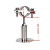 Abrazadera de Tubo Ajustable de Acero Inoxidable 304 con Base, Soporte Telescópico para Tubo, Soporte para Tubo, Abrazadera de Tubo, Sujetador de Tubo