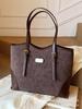 Bolso Retro para Mujer de Gran Capacidad 2025 Nuevo Otoño e Invierno Versátil Casual de Hombro Cruzado Bolso Tote Simple para Viajero