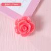 Rosa de resina de tamaño pequeño de 10-13 mm, flor pequeña, material de carcasa para teléfono móvil, accesorios creativos hechos a mano, decoración con pegamento crema
