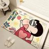 Alfombrilla de Tierra de Diatomeas Linda de Dibujos Animados Crayon Shin-Chan, Alfombrilla Absorbente Antideslizante para Baño, Felpudo para Entrada, Envío Directo