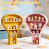 Decoração de Casa de Bonecas com Laço 3D Modelo de Armário Suporte de Exibição Multicamadas Brinquedo Bule Camada de Exibição de Perfume Prateleira de Exibição em Camadas