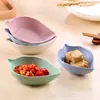 Prato de Mergulho Folha Prato de Exibição de Condimentos Japonês Serviço de Catering Picles Molho de Soja Vinagre Prato Pequeno Mesa de Jantar Multifuncional Prato de Ossos