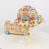 Sombrero de Pescador de Malla Transpirable Delgado de Verano para Bebé Niña Niño Protector Solar Sombrilla Ala Ancha Sombrero con Cubre Rostro Protector UV