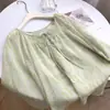 Blusa de chifon estampada com manga morcego estilo casual para mulheres, top elegante de corte solto, camisa floral leve de chifon, camisa com proteção solar