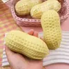Juguete Squishy Grande Suave de Cacahuete con Cáscara Hueca de PU, Gadget para Aliviar el Estrés, Queso de Comida Simulada Alivio del Estrés de Rebote Lento