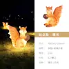 Lámpara Luminosa de Animales para Exteriores, Ardilla de Simulación de Dibujos Animados, Escultura de Hongo Cisne Conejo, Modelado de Paisaje, Lámpara de Césped