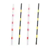 Cable Diagonal Rayas Rojas y Blancas Cruce de Caminos Advertencia Tubería Poste Negro y Amarillo Reflectante Energía Comunicación PVC Conducto de Protección Aéreo