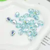 Dingyi Strass Transparente Perlas de Luna Fría Barrocas Perlas Acrílicas Irregulares Galvanizadas con Agujero Pasante Perlas Sueltas Accesorios para Cuentas