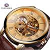 Comercio Exterior Más Vendido Moda Masculina Retro Elegante Esqueleto Transparente Fondo Mecánico Reloj