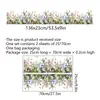 Adesivo de Parede Grande Personalizado Planta Flor Ciclo Múltiplas Peças Colagem Adesivo de Parede Fundo de Parede Sala de Estar Decoração de Quarto Adesivo de Parede