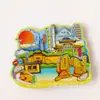 Atrativos Turísticos de Cidades Criativas Adesivos para Geladeira Lembranças de Atrações Turísticas Adesivos Magnéticos de Madeira para Geladeira Adesivos Decorativos para Casa