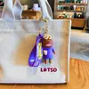 Llavero de Fondo de Bikini Creativo Pez Feo Residente Lindo Dibujo Animado Muñeco Divertido Colgante para Mochila de Estudiante Pequeño Regalo