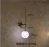 Lámpara de pared lineal estilo danés, pared de fondo de sala de estar nórdica, pasillo de escalera, lámpara de noche de dormitorio, hierro montado en pared LED de vidrio