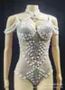 Mono Vestido de Malla Sexy de Verano con Diamantes Completos sin Tirantes Triángulo de Estilo Similar para Cantante Femenina Transfronteriza Europea y Americana para Actuación