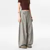 Pantalones casuales de rayas estilo retro americano old money para hombres y mujeres, con corte holgado y caída, versátiles y adelgazantes, adecuados para ir al trabajo, pantalones de pierna ancha a la moda