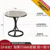 Mesa de té de pizarra, mesita de noche de lujo ligero, mesa de discusión moderna, mesa redonda de té simple para balcón, mesa auxiliar para sofá de sala de estar