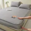 Capa de Cama Estilo Tapete Macio de Verão Personalizada Conjunto de Capas de Tapete de Cama Antiderrapantes Resfriamento PE Grãos Reais Grãos Dormitório Estudantil Cama Individual Tapete Macio