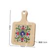 En stock Portavasos de Azulejo de Madera Maciza con Asa Aislamiento Térmico Salvamanteles Simple para Hogar de Madera Maciza para Mesa de Comedor Salvamanteles para Sopa y Arena