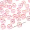 Flor de Cerezo de Cristal Trébol de Cuatro Hojas DIY Hecho a Mano Autodiseñado Accesorios de Cuentas Cuentas Pendientes Pasador Accesorios para Cordón Material