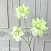 Arranjo de flores de rosa com 3 cabeças para cerimônia de casamento, decoração de corredor, flores artificiais para decoração de casamento, flores artificiais para decoração de quarto de casamento
