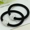 3956 Banda de Goma Cuerda para el Cabello de Alta Elasticidad Gruesa y Duradera Accesorios para el Cabello con Pedrería de Cristal Anillo Simple para el Cabello Cuerda para el Cabello
