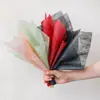 Papel de Envoltura Flor de Algodón de Leche Papel de Algodón para Envoltura de Ramo Pequeño Revestimiento Impermeable Desmontable Set de Material Floral Blanco