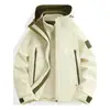 Chaqueta Softshell de Tres en Uno con Forro de Polar para Otoño e Invierno, Ropa de Trabajo Exterior para Empleados, Admite Impresión de Marca, Chaqueta Softshell para Compra Grupal