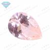 Huagang Gem Em Forma De Pêra 45 # Morganite Artificial Apontou Pedra Nua Em Forma De Gota Gem Com Brocas De Jóias