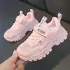 Tenis blancos para niña, zapatillas deportivas blancas para niño, nueva colección de otoño, tenis de malla transpirable, zapatos escolares de rendimiento para niño