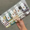 Calcetines de Algodón de Doble Aguja para Niños Otoño e Invierno Nuevo Estilo Tubo Medio-Alto Calcetines de Estudiante Estilo Coreano Cómodos Absorbentes de Sudor Fabricante Venta al por Mayor