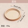 Imán de Nevera con Bordado Dai Accesorios Marco de Fotos Redondo DIY para Montar Palabras Bordadas Piezas de Madera Teñido a Mano de Madera