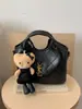 Bolsa de Cesta de Mimbre Grande Bordada con Hilo Yang Shulin para Mujer 2026 Nueva Vintage Monograma Bolso de Hombro Cruzado de Lujo Ligero