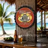 Decoração de parede de fundo para clube de reparo de carros com tampa de cerveja estilo industrial pôster de lata 35cm40cm