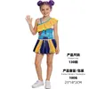 Novo Maiô Infantil K-Pop Caçador de Demônios Grupo de Meninas Fantasia de Banho Cosplay Maiô com Saia Dividida de Um Ombro Fantasia de Performance para Meninas