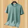 Comércio Exterior Gola Redonda Estilo Coreano Moda Verão Masculina Tendência Moletom Fino Novo Estilo Camiseta de Manga Curta para Homens