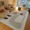 Tapete de veludo cristal estilo simples para cama inteira, sala de estar, sofá, à prova de frio, silencioso, mesa de centro, cobertor, quarto, tapete antiderrapante, lavável