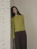 Cárdigan de Lana Evertrue 2026 Primavera Estilo Coreano Suéter Tejido Ajustado Manga Larga Top 35301