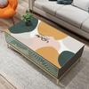 Mantel de mesa de centro de cuero Morandi impermeable a prueba de aceite a prueba de polvo desechable ins mantel de cuero pu engrosado mantel impermeable tapete de mesa