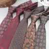 Novo Terno Formal de Negócios Casamento Gravata Jacquard 8cm Padrão Retro Gravata Casual Fabricante Estoque Pronto Atacado