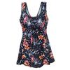 Traje de baño para madres de mediana edad y mayores, conservador, que cubre el vientre, adelgaza las aguas termales, talla grande.