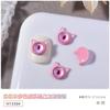 Joyas de uñas con dopamina de celebridades en línea, nuevos y lindos accesorios de taladro de uñas de metal para Halloween con dibujos de ojos de diablillo