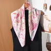 Pañuelo Cuadrado Delgado de Lujo Ligero para Primavera y Verano, Pañuelo de Seda Versátil y Elegante para Mujer, Pañuelo Decorativo para el Cuello de Estilo Suave, Diadema, Chal Multiusos
