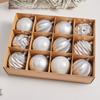 Decorações de Natal Árvore de Natal bola transparente diy pequenos ornamentos acessórios alta atmosfera cena layout adereços