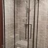 Ducha Moderna Minimalista en Forma de L Personalizada con Mampara de Ducha de Acero Inoxidable, Cabina de Ducha Cuadrada Integrada de Marco Ultra Angosto