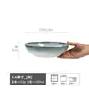 Cuencos de Alta Apariencia con Vajilla de Cerámica Esmaltada en Horno, Cuencos para Ensalada, Cuencos de Comida para el Hogar, Cuencos para Fideos, Estilo Niche Cuencos Grandes de Boca Ancha, Cuencos al por Mayor