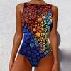 Traje de baño 2026 Bikini de una pieza al por mayor Estampado de leopardo Estilo deportivo de una pieza Moderno Ajustado