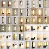 Nueva lámpara de pared estilo chino en color nogal para pared de fondo de sala de estar, lámpara decorativa de noche estilo chino para dormitorio, nuevo modelo 2025