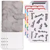 Amazon Transfronterizo Planificador A6 Cuaderno de Hojas Sueltas Libro de Presupuesto Libro de Ahorro de Dinero Libro de Contabilidad de Efectivo de Cuero PU En Stock